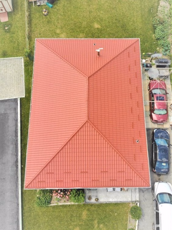 Modern metal roofing installed on a residential Virginia home.